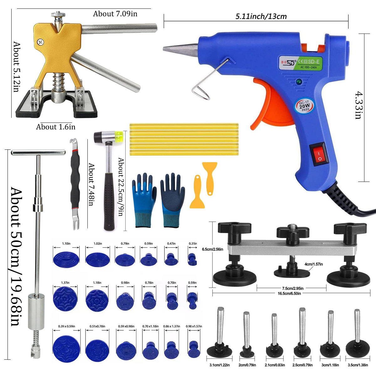Divot Repair Tool - Dent Repair Kit Car Puller Tools
