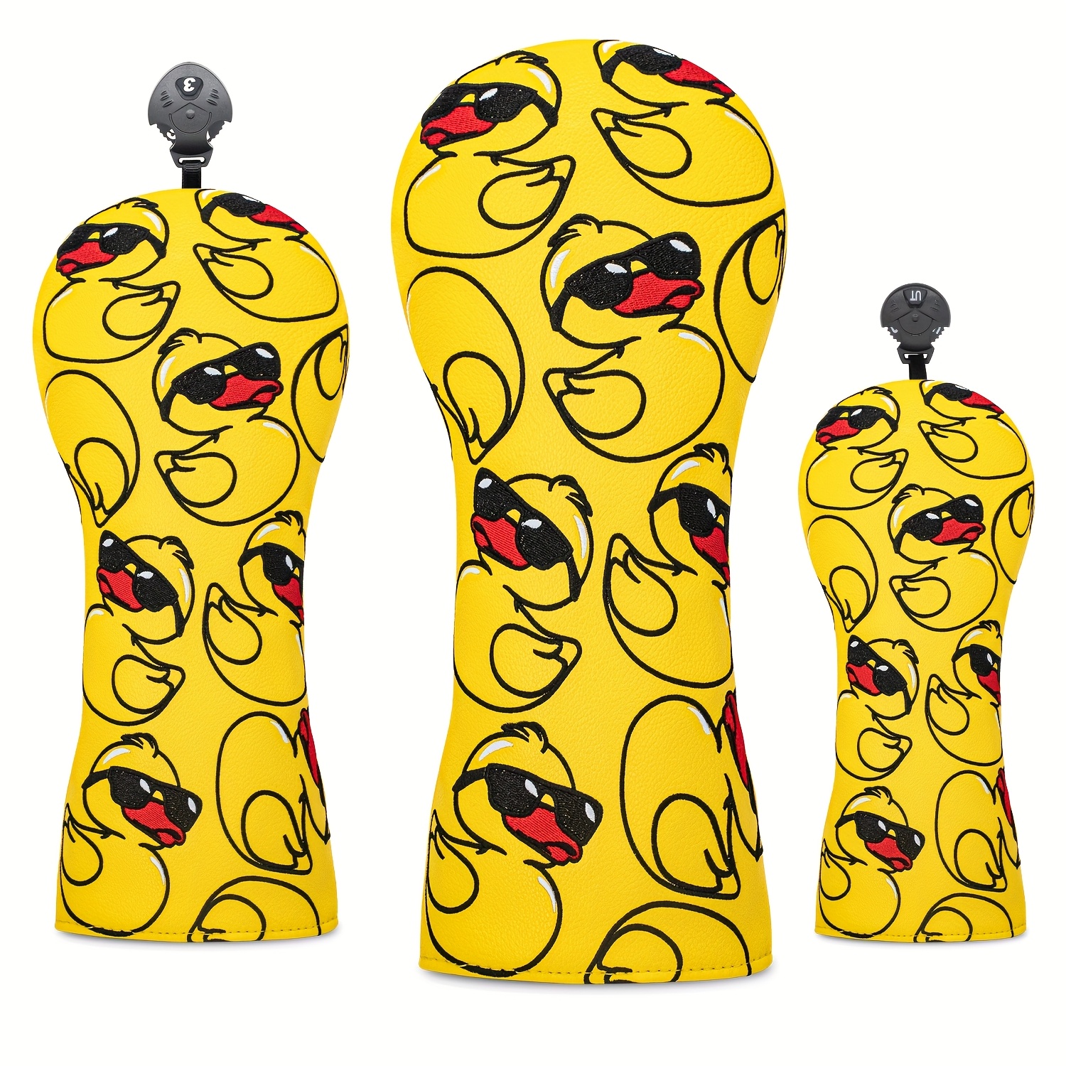Golf Equipment Organizer - Adorable Yellow Duck-Themed Golf Club Head
