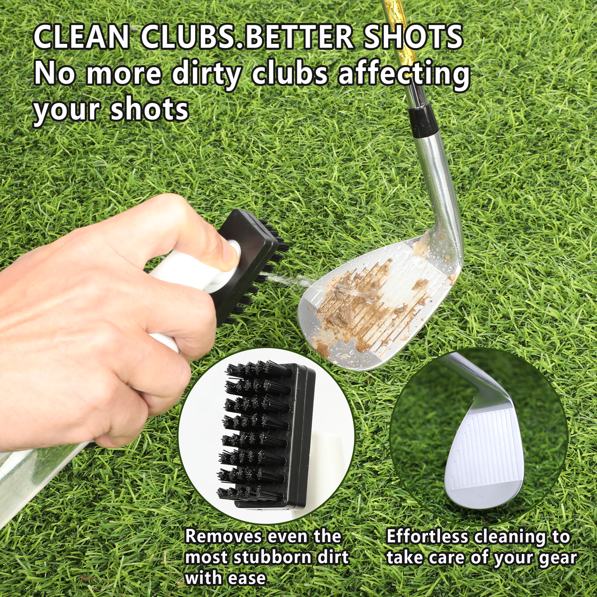 Golf Club Cleaner Brush Spray  - Golf Equipment Wholesale ulasan dan harga
