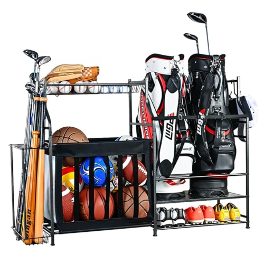 Sports Equipment Organizer Rac - Golf Equipment And Gear ulasan dan harga