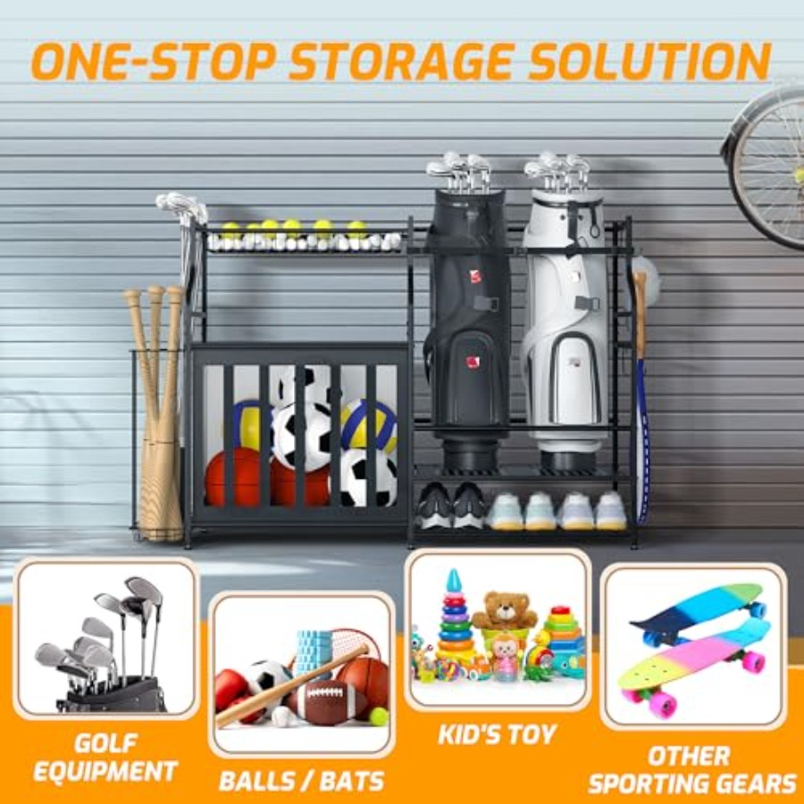 Sports Equipment Organizer Rac - Golf Equipment And Gear ulasan dan harga