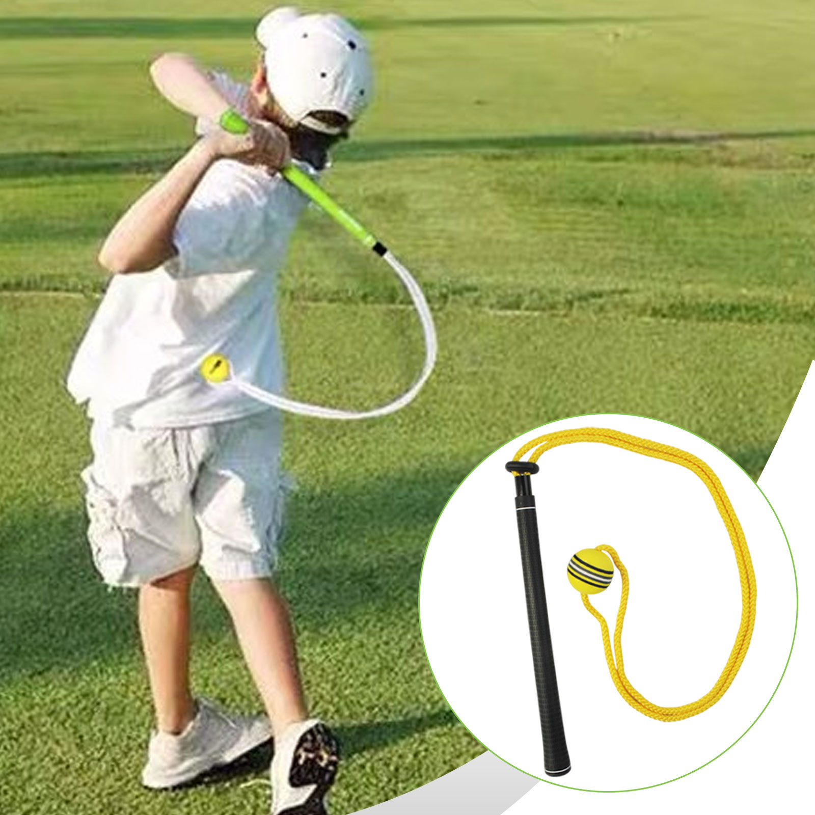 Golf Swing Trainer Elastic Rop - Golf Equipment For Beginners ulasan dan harga