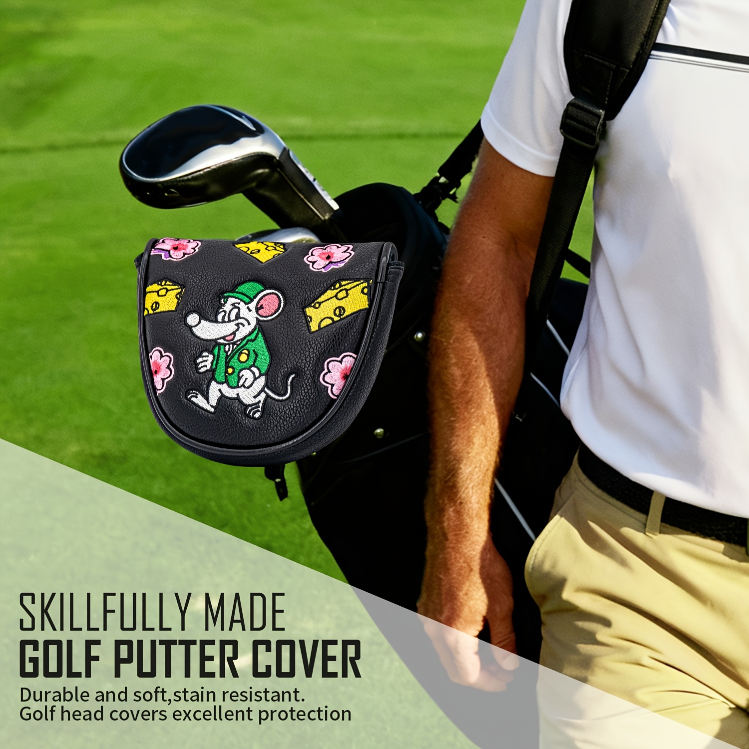 1pc Mouse Cheese Design Golf C - Golf Equipment Organizer ulasan dan harga