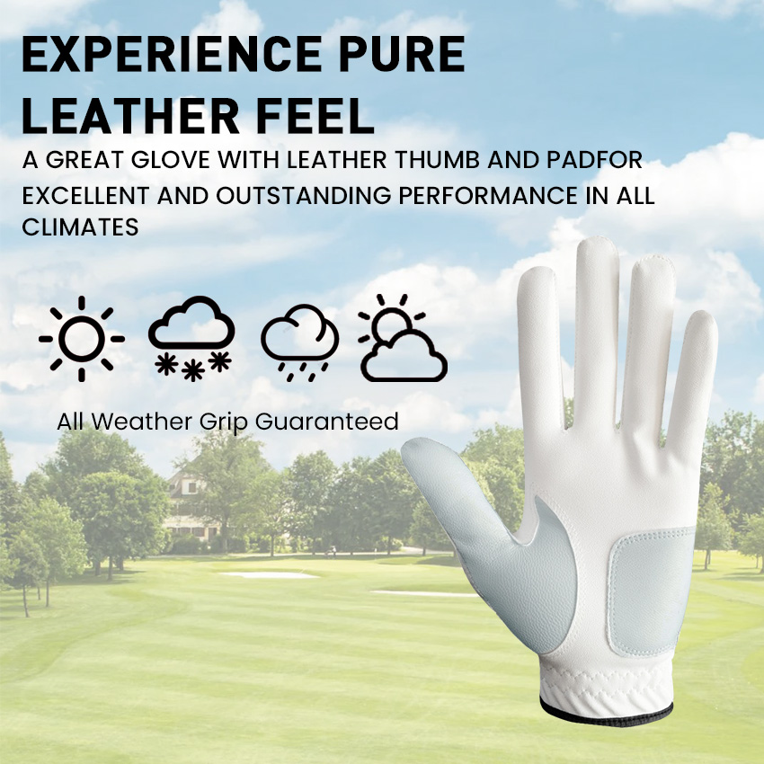 5 Pcs Golf Gloves Men Leather  - Golf Equipment Wholesale ulasan dan harga
