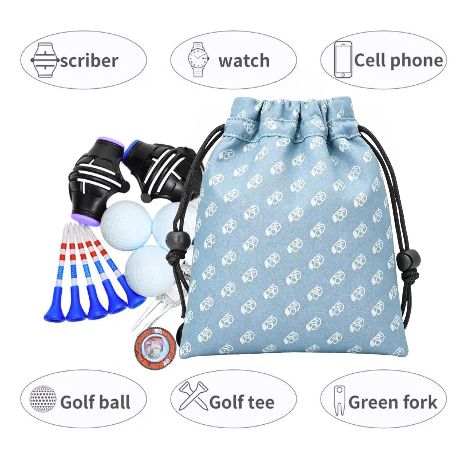 A Minimalist Blue Golf Valuabl - Golf Equipment Organizer ulasan dan harga