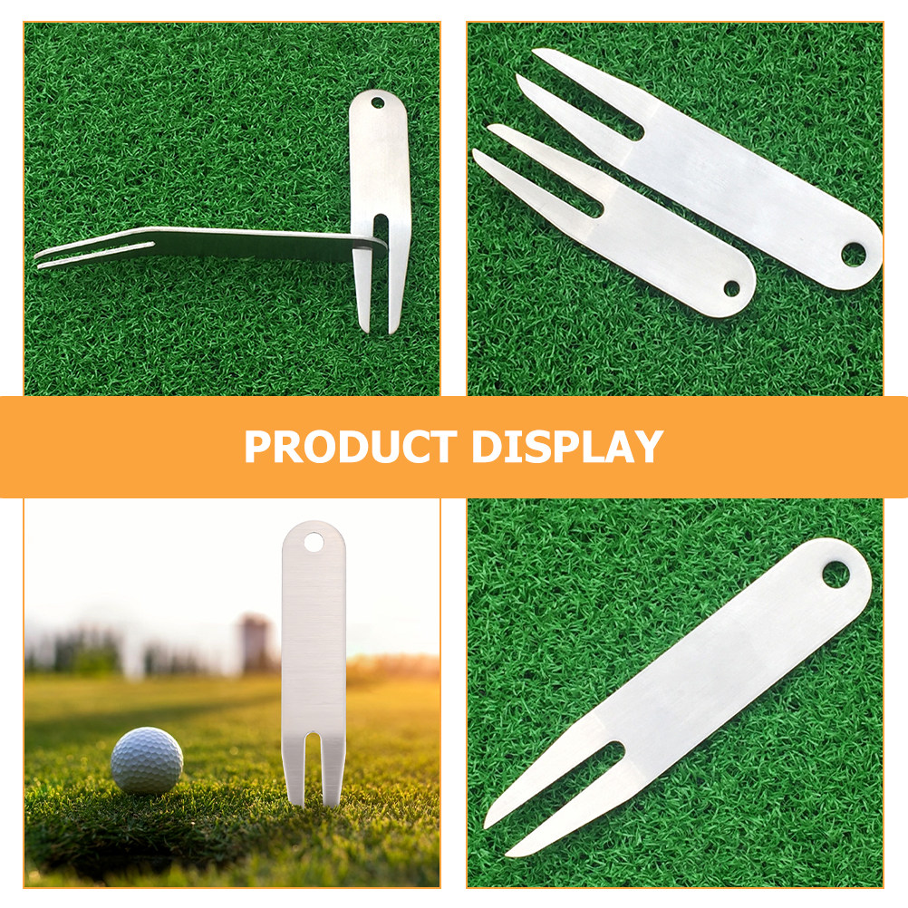 2Pcs Golf Divot Fork Portable  - Divot Repair Tool ulasan dan harga