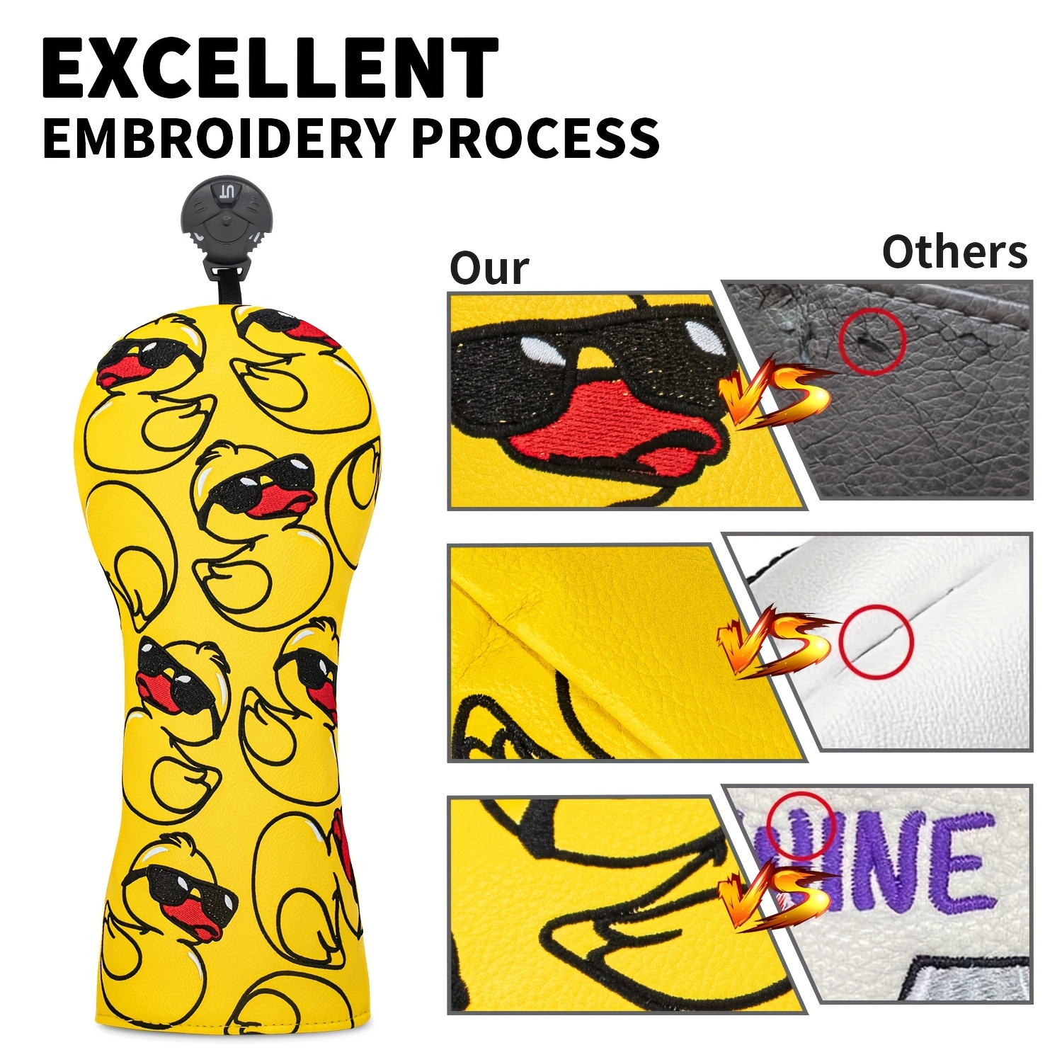 Adorable Yellow Duck-Themed Go - Golf Equipment Organizer ulasan dan harga