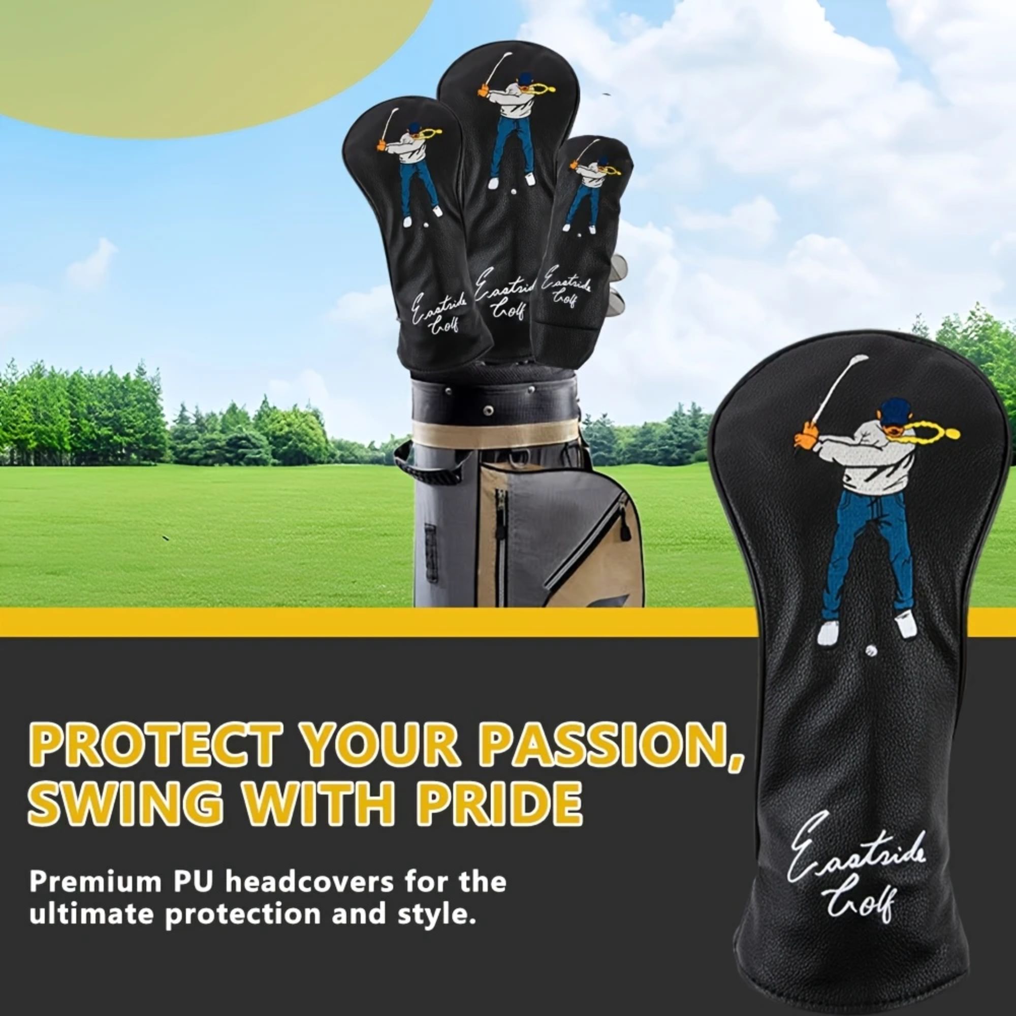 Golf Club Head Cover Durable S - Golf Equipment Organizer ulasan dan harga