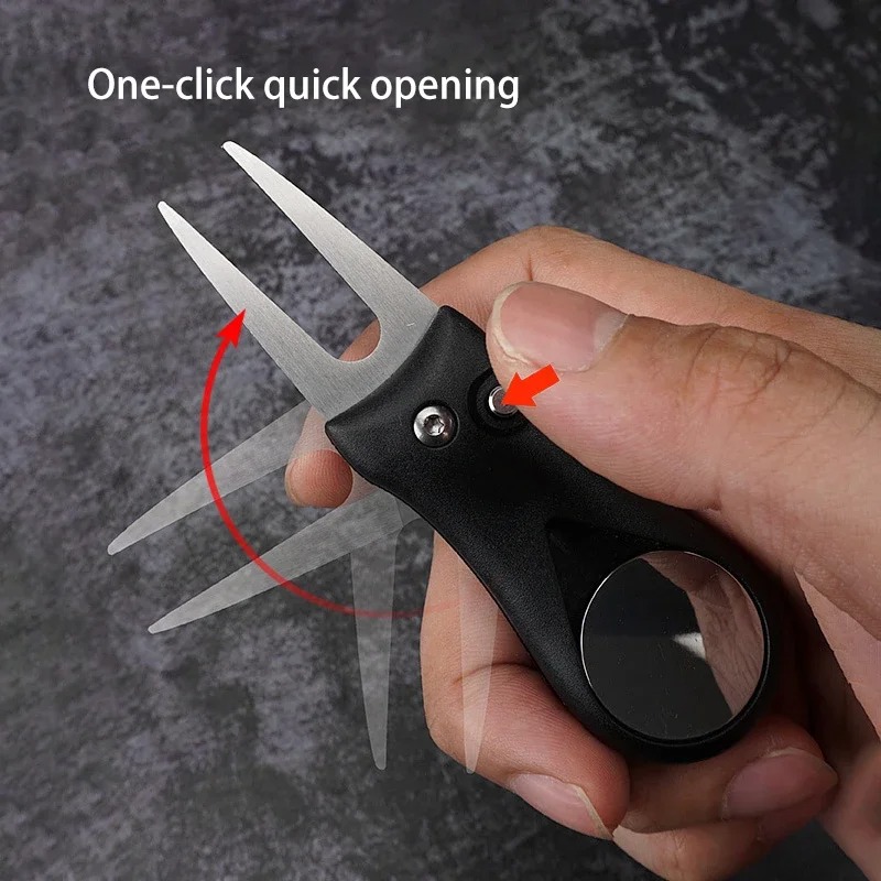 Random 1Pc Stainless Steel Pop - Divot Repair Tool ulasan dan harga