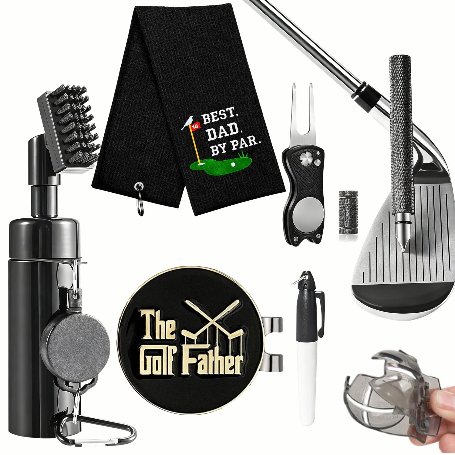 Golf Dad Cleaning Kit with Gol - Divot Repair Tool ulasan dan harga