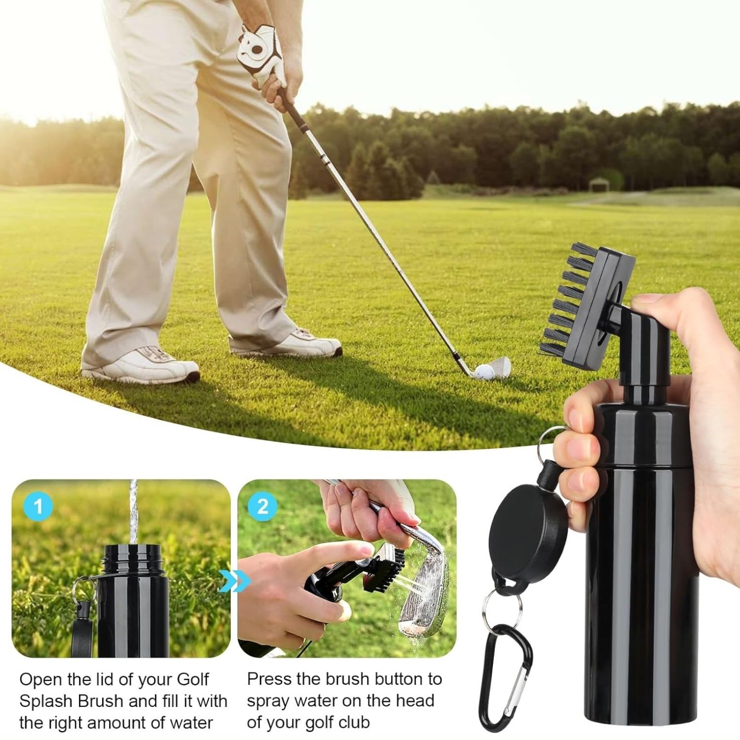 Golf Dad Cleaning Kit with Gol - Divot Repair Tool ulasan dan harga