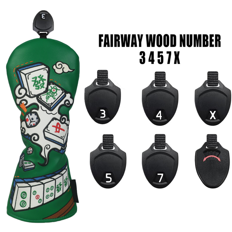 Golf Club Cover, Mahjong Style - Golf Equipment Organizer ulasan dan harga