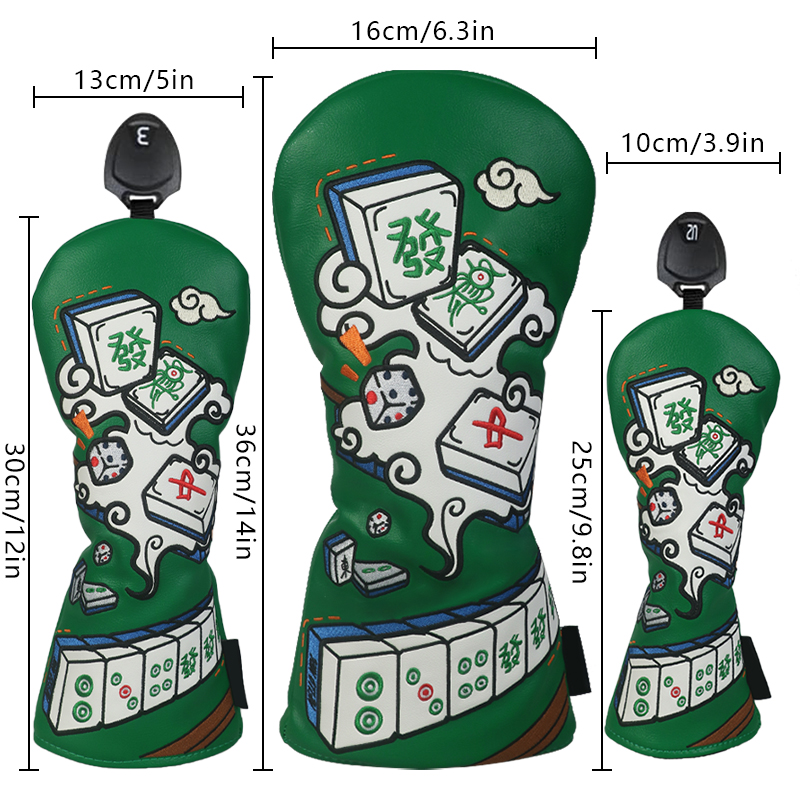 Golf Club Cover, Mahjong Style - Golf Equipment Organizer ulasan dan harga